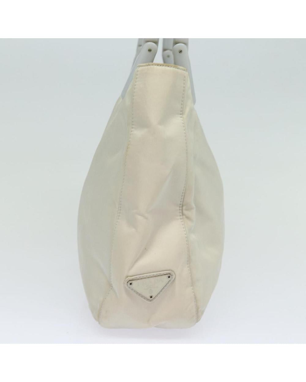 Beige Nylon Prada Handbag