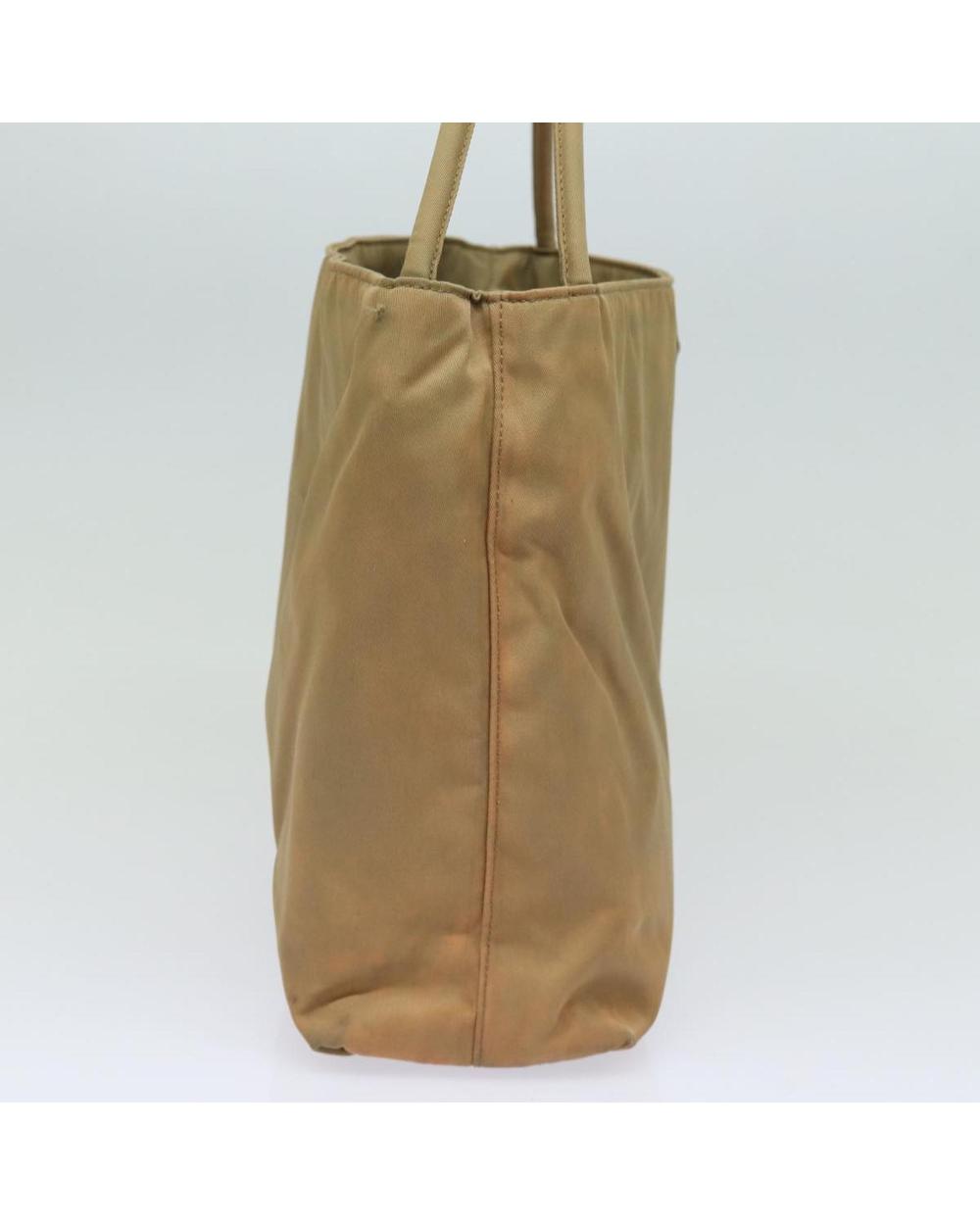 Beige Nylon Prada Handbag