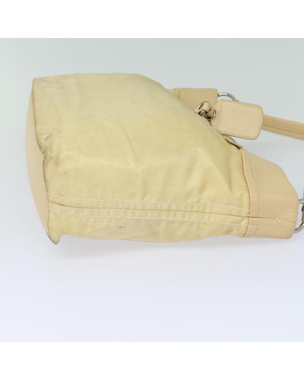 Beige Nylon Prada Handbag