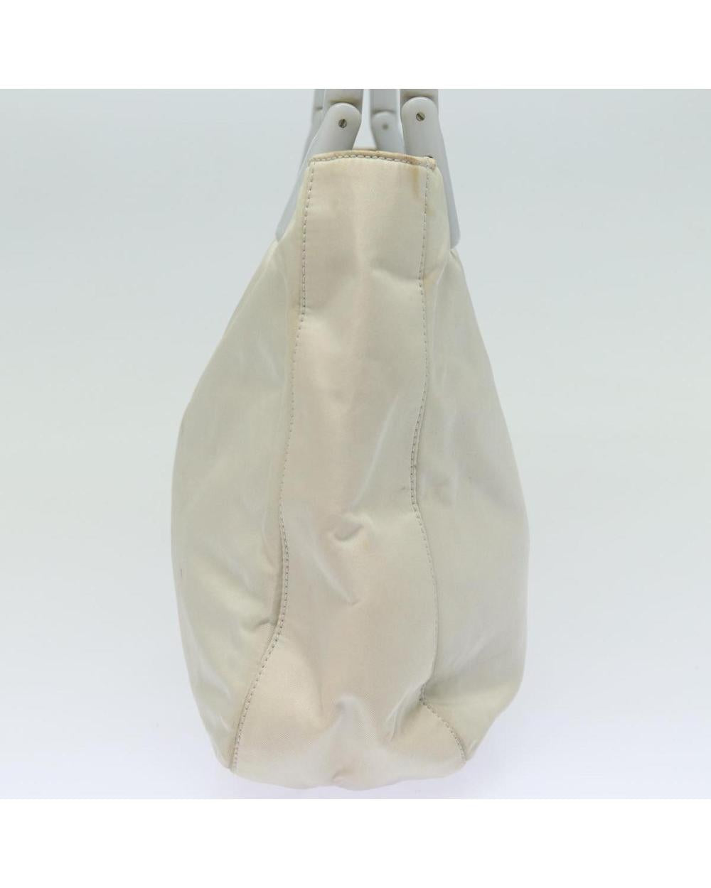 Beige Nylon Prada Handbag