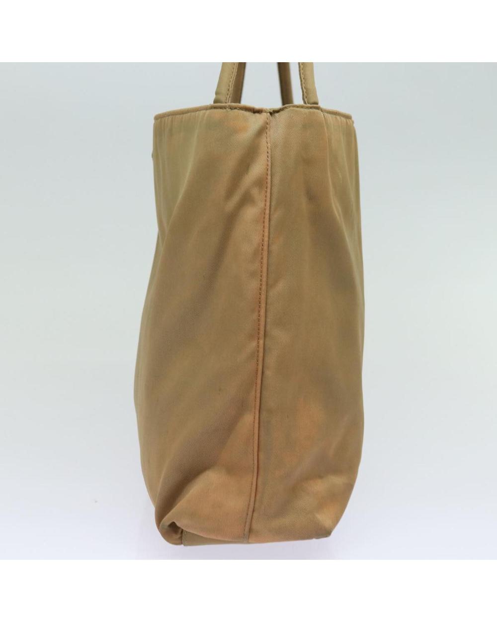 Beige Nylon Prada Handbag