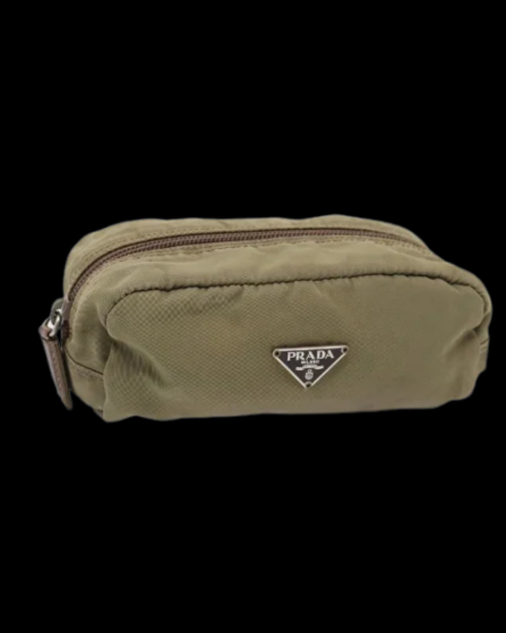 Beige Nylon Prada Pouch