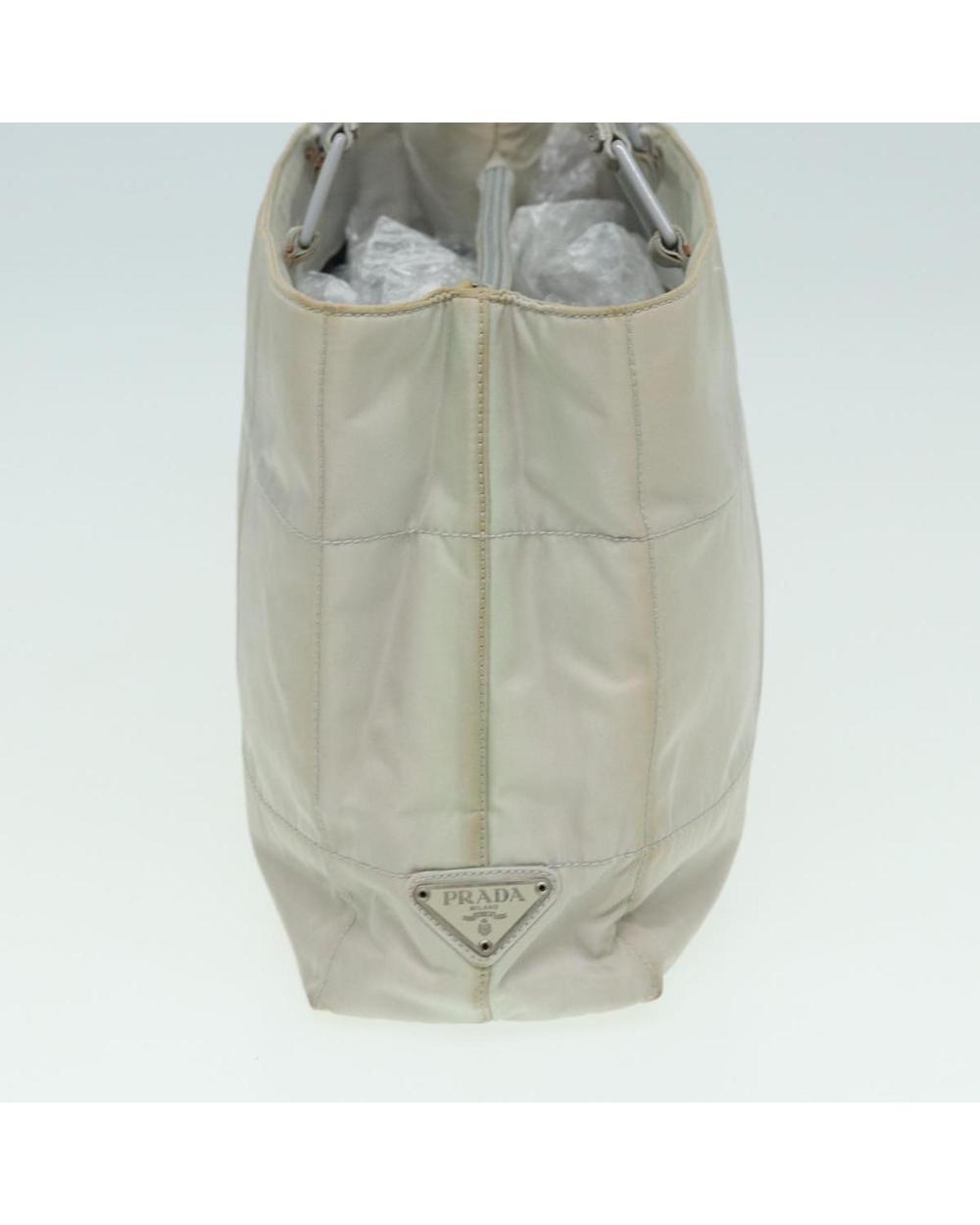 Beige Nylon Prada Shoulder Bag