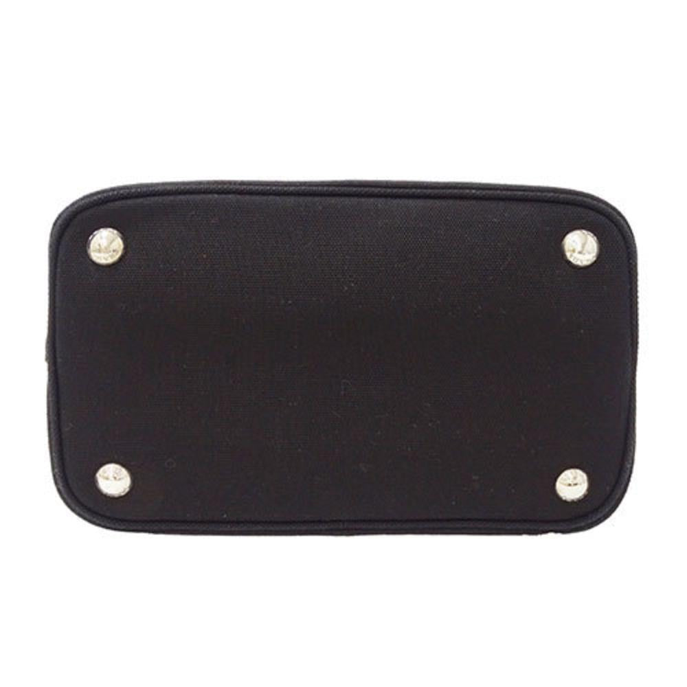 Black Canvas Prada Shoulder Bag