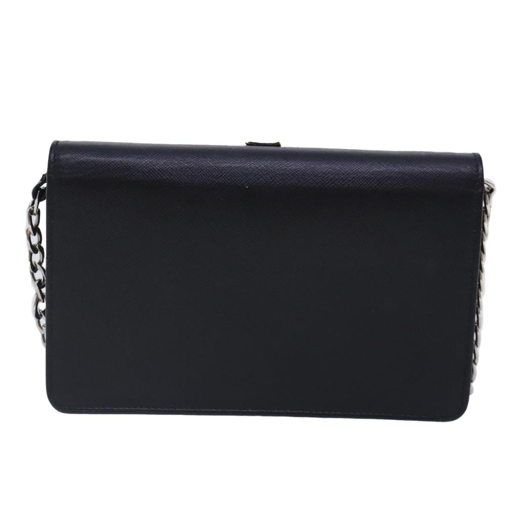 Black Leather Prada Crossbody Bag