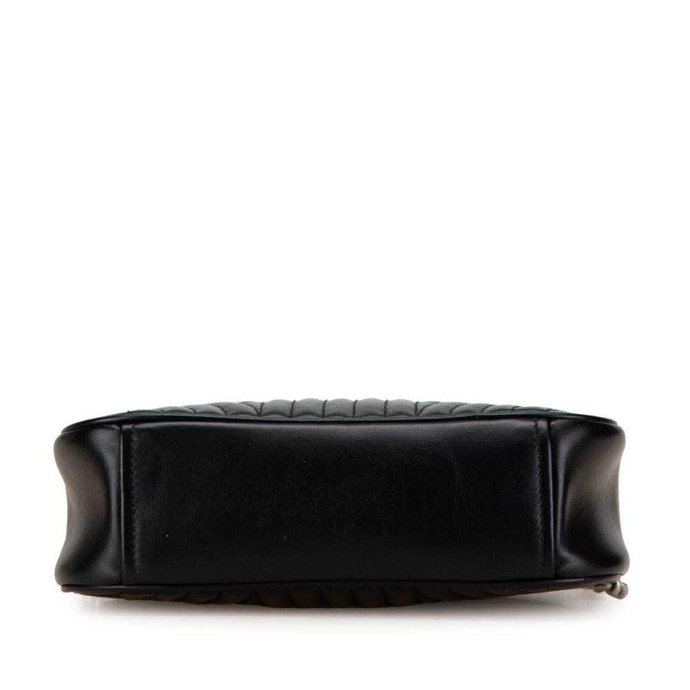 Black Leather Prada Shoulder Bag