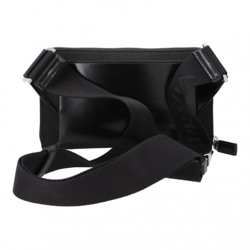 Black Leather Prada Crossbody Bag