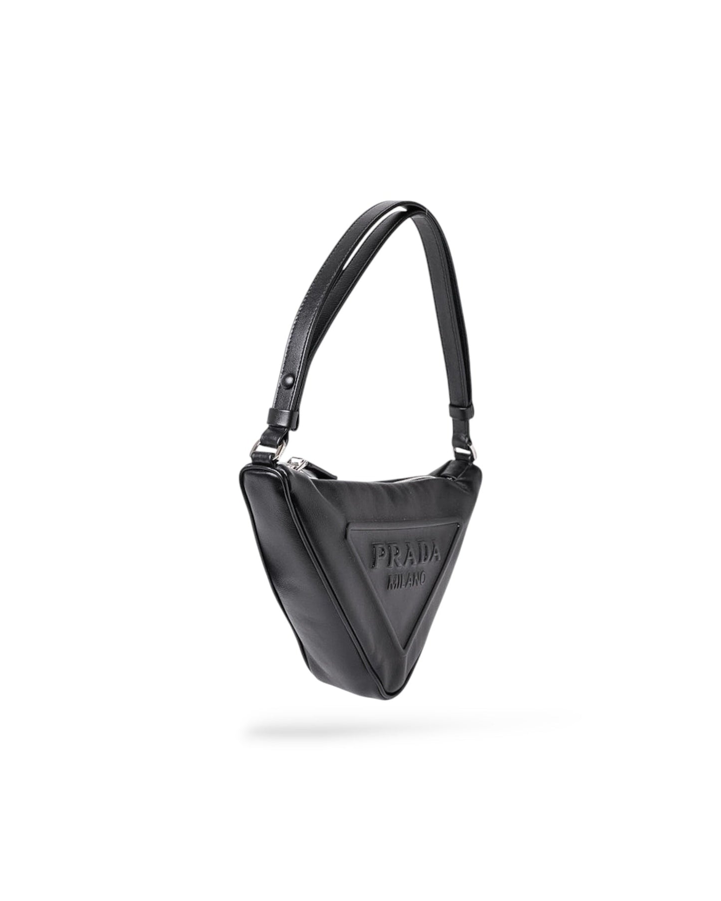 Black Leather Prada Handbag