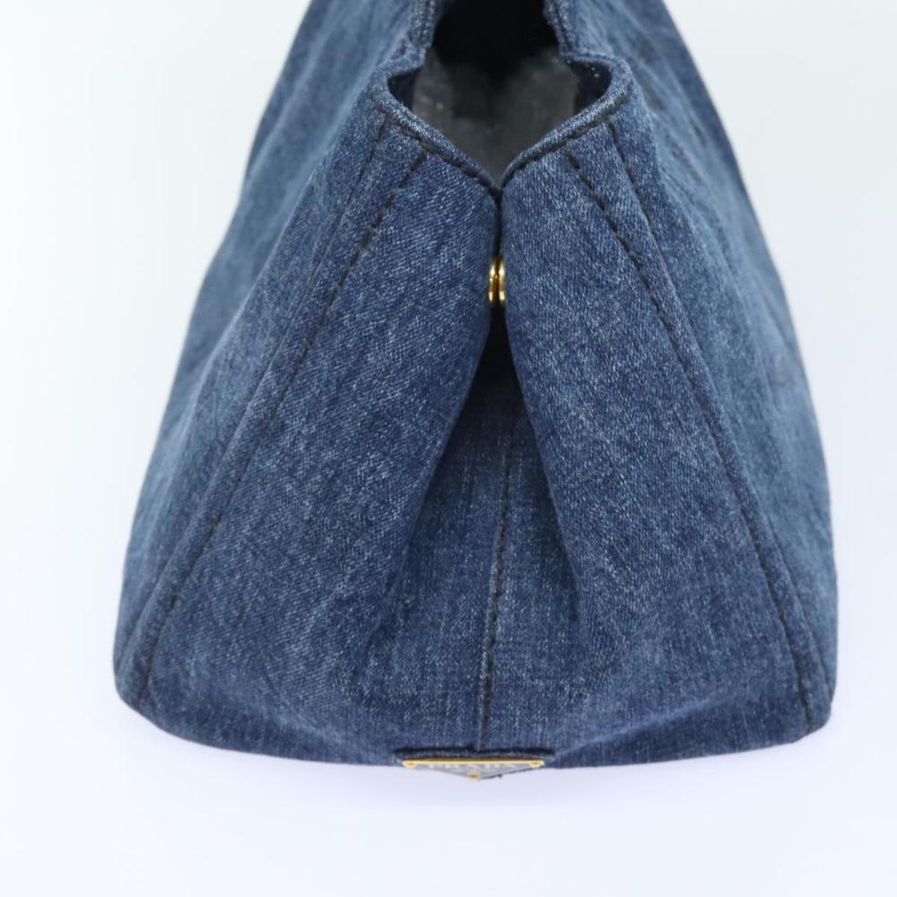 Blue Canvas Prada Canapa Tote