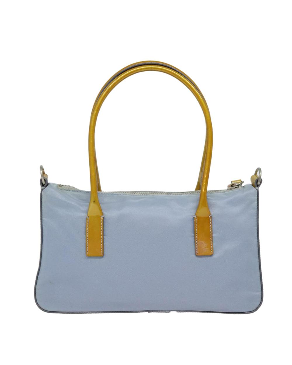 Blue Nylon Prada Handbag