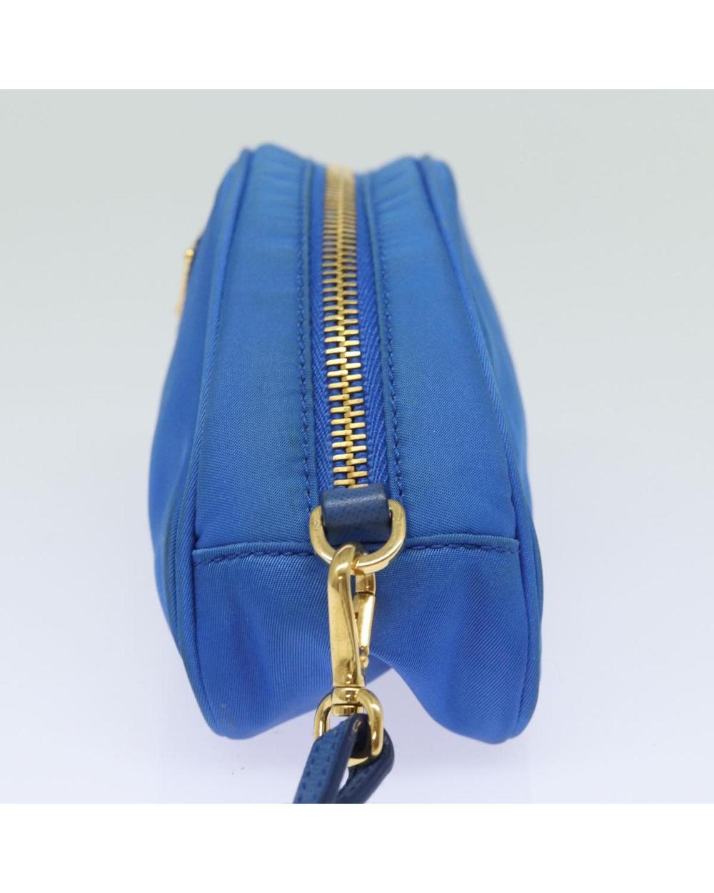 Blue Nylon Prada Handbag