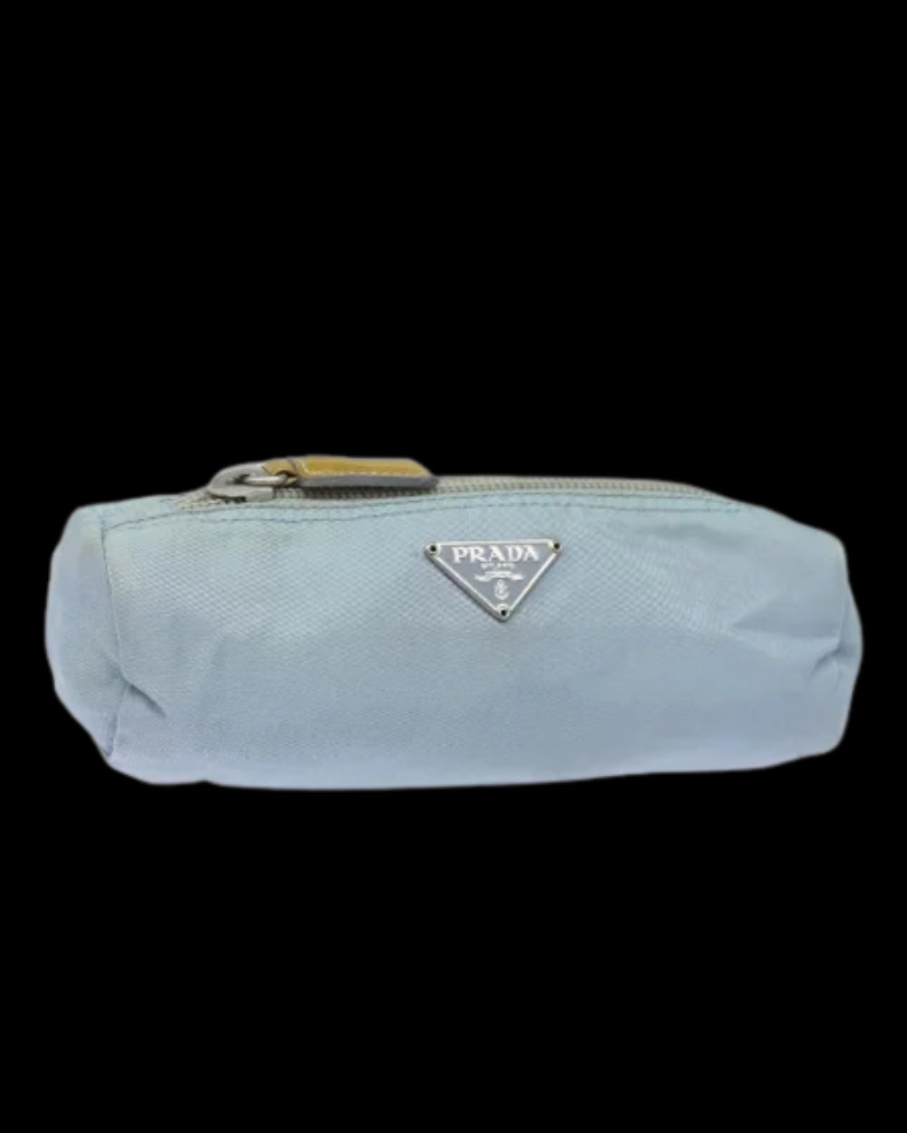 Blue Nylon Prada Pouch