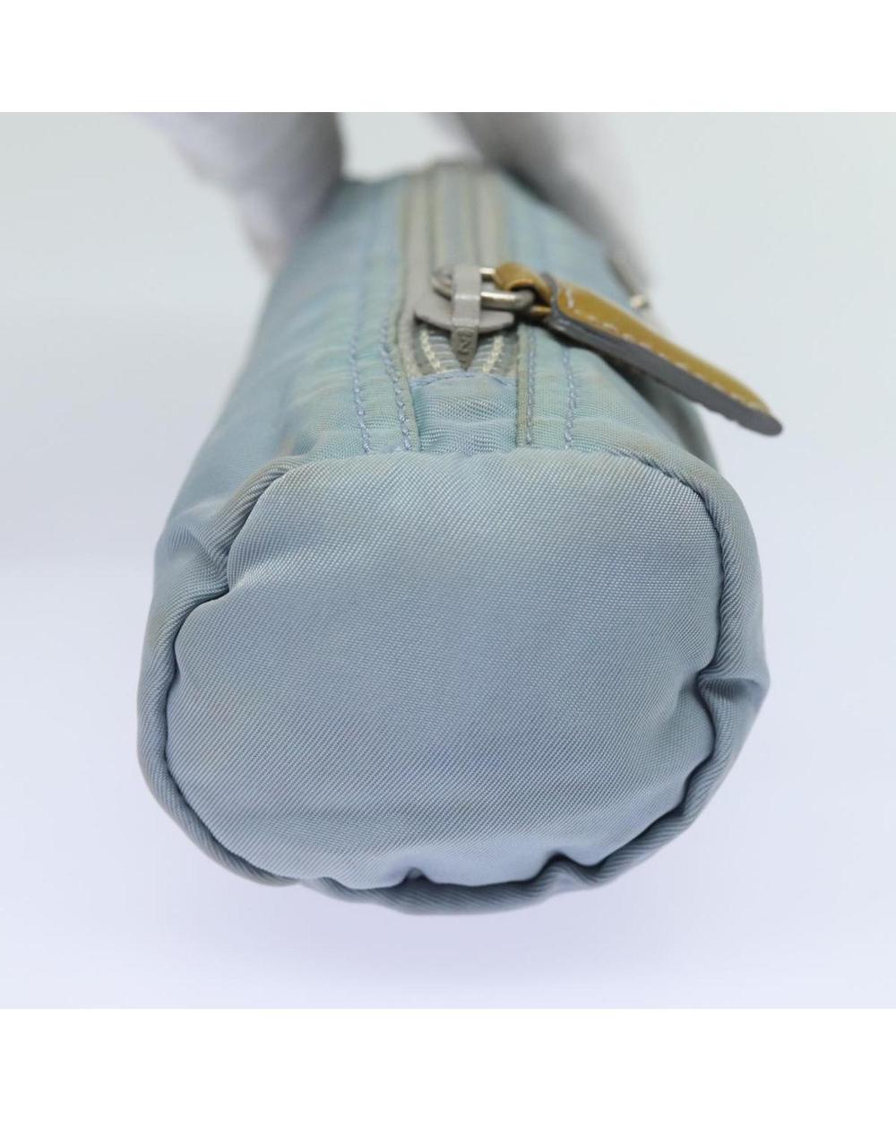 Blue Nylon Prada Pouch