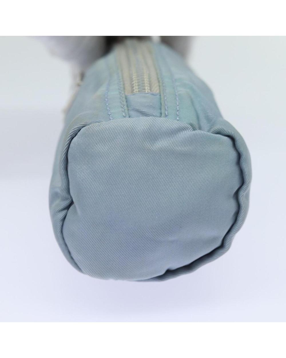Blue Nylon Prada Pouch