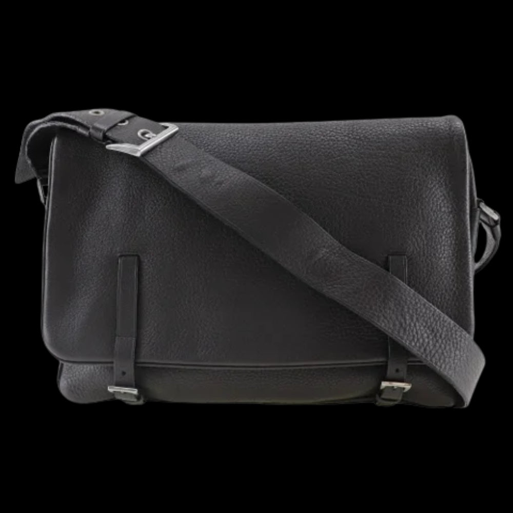 Brown Fabric Prada Messenger Bag