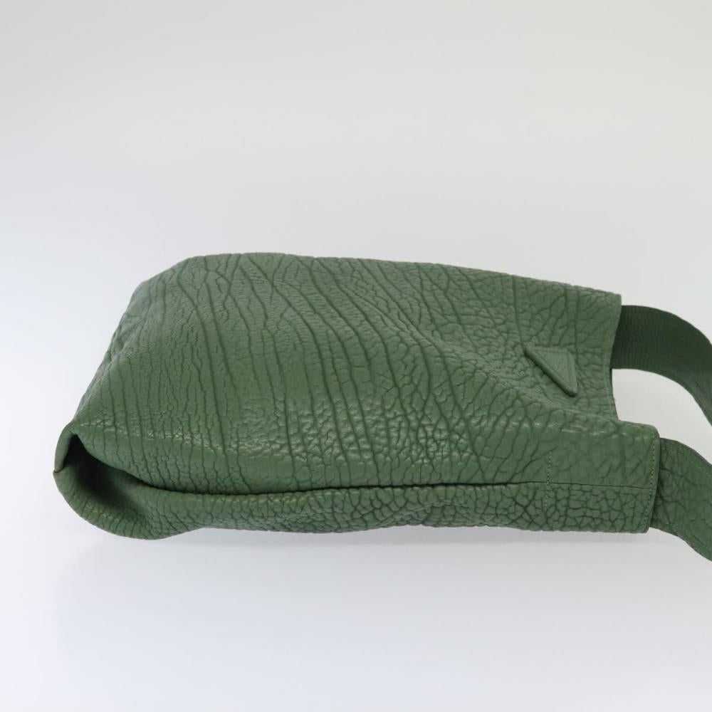 Green Leather Prada Shoulder Bag