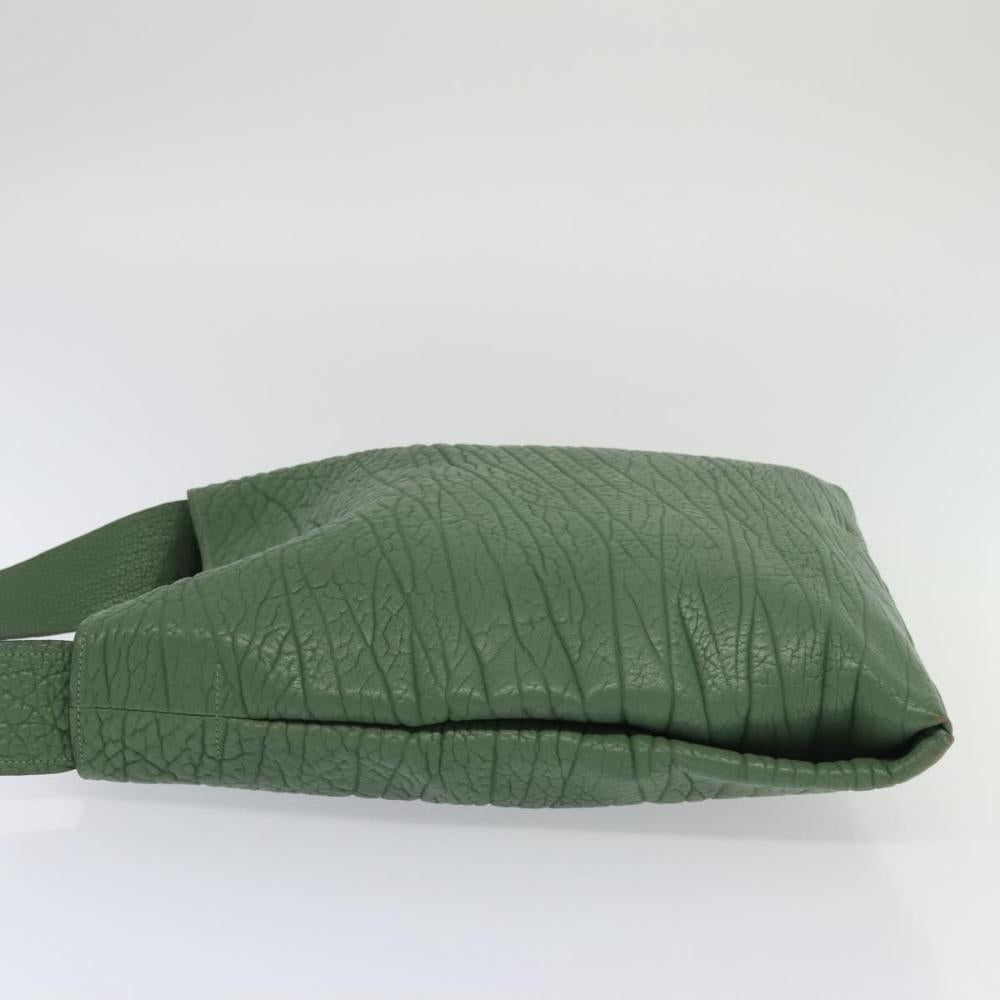 Green Leather Prada Shoulder Bag