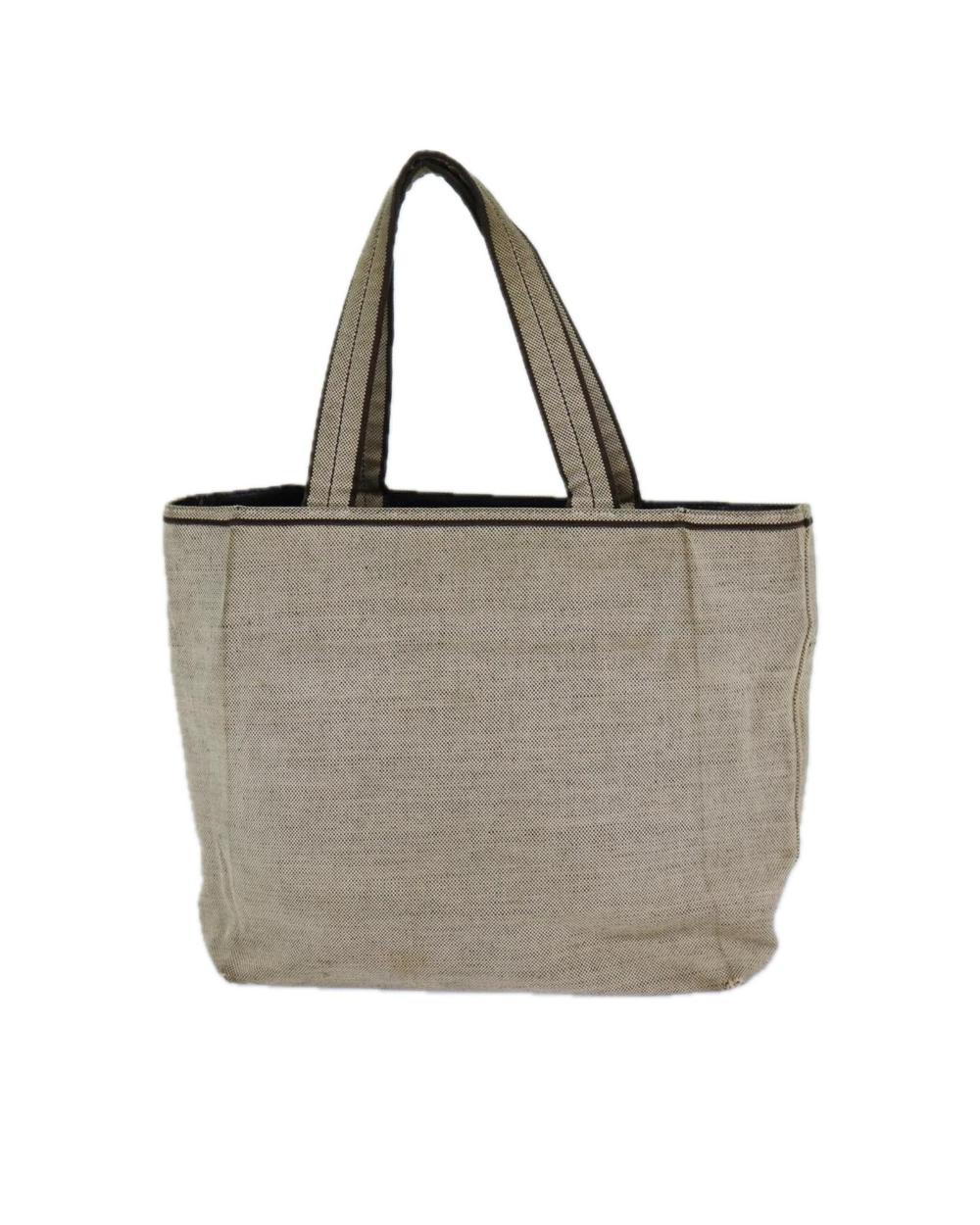 Grey Canvas Prada Tote