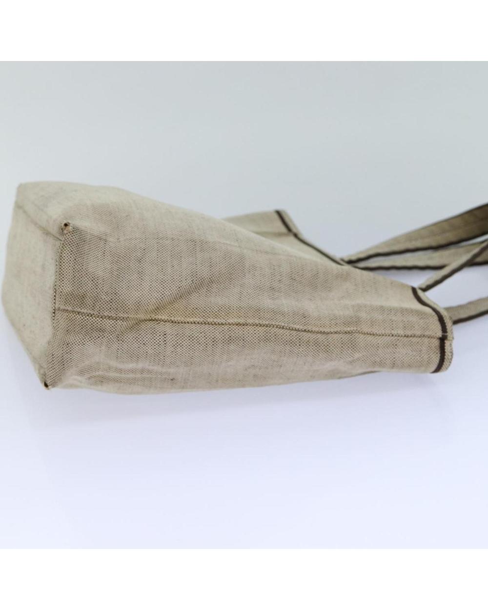 Grey Canvas Prada Tote