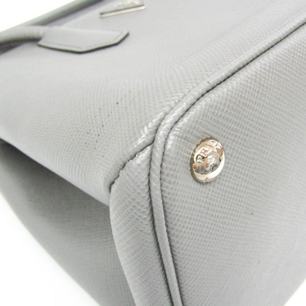 Grey Fabric Prada Handbag
