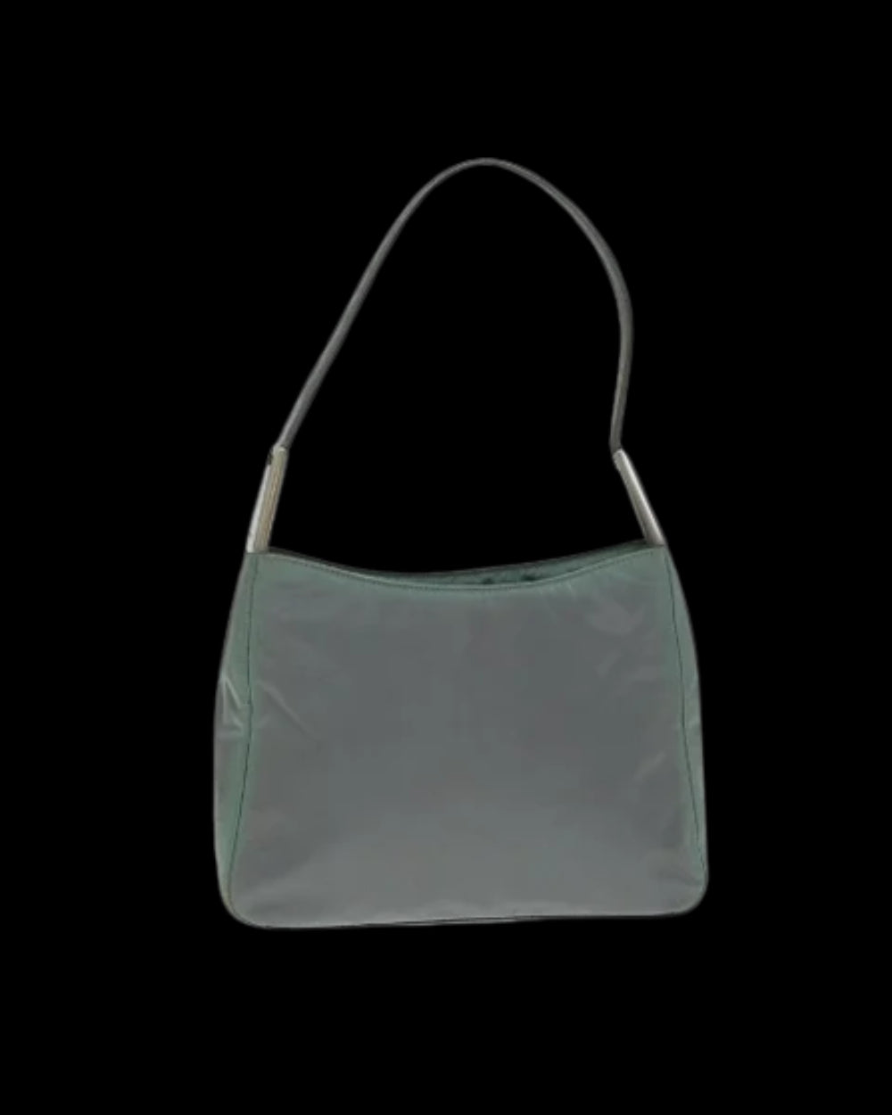Grey Nylon Prada Shoulder Bag