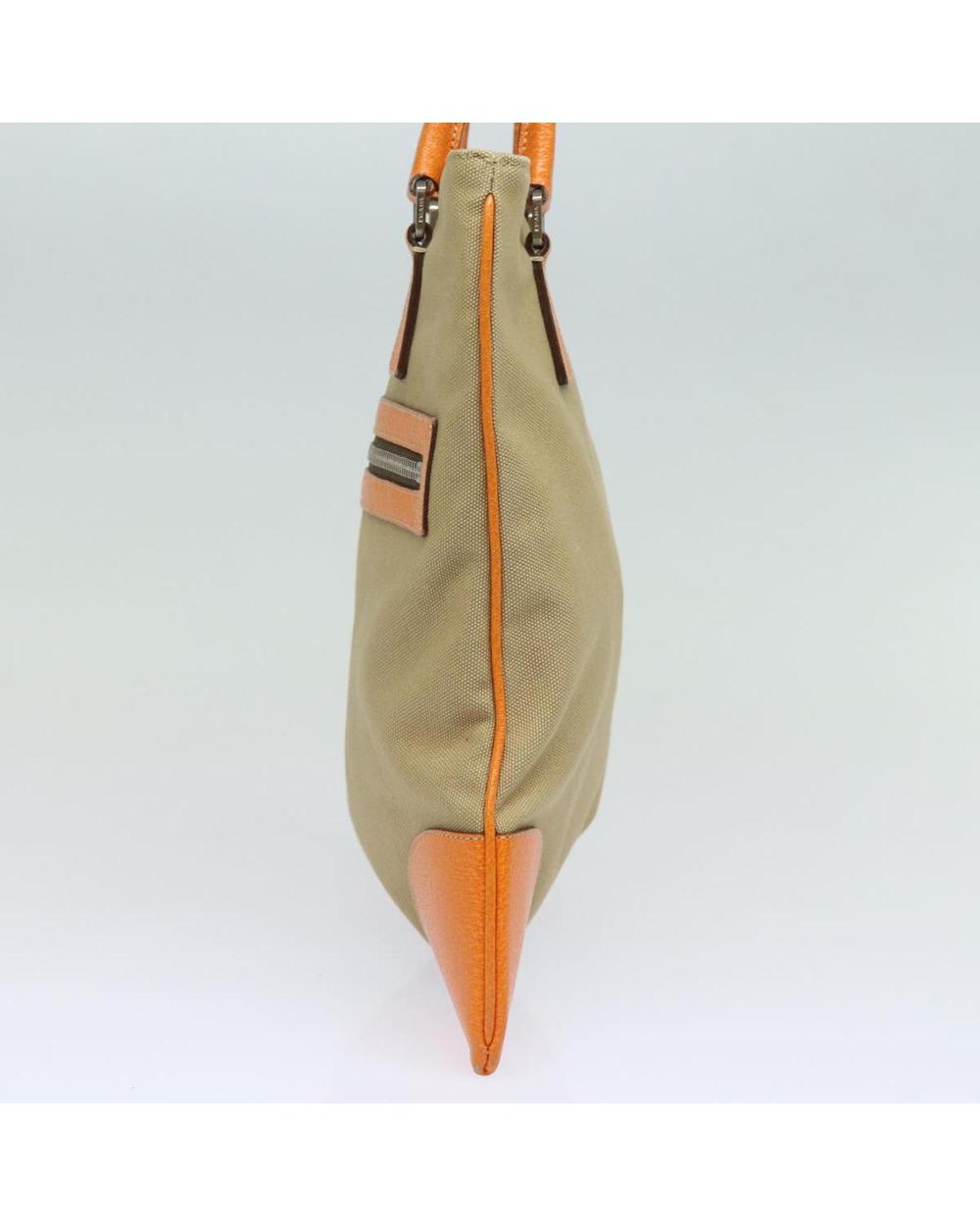 Orange Canvas Prada Handbag