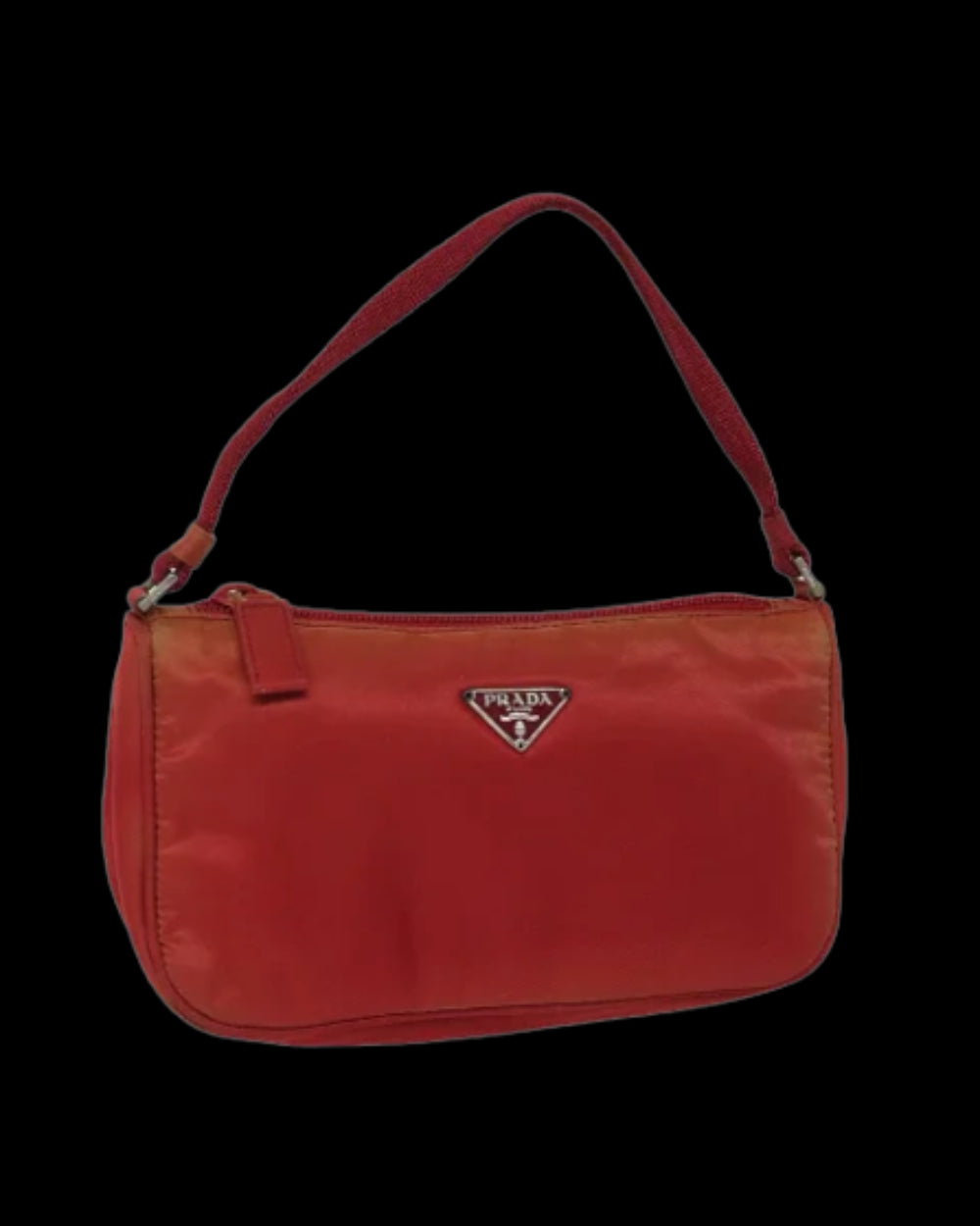 Red Nylon Prada Pouch