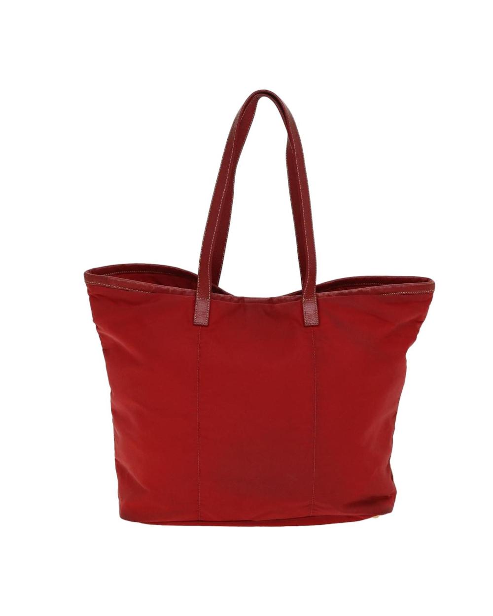 Red Nylon Prada Tote