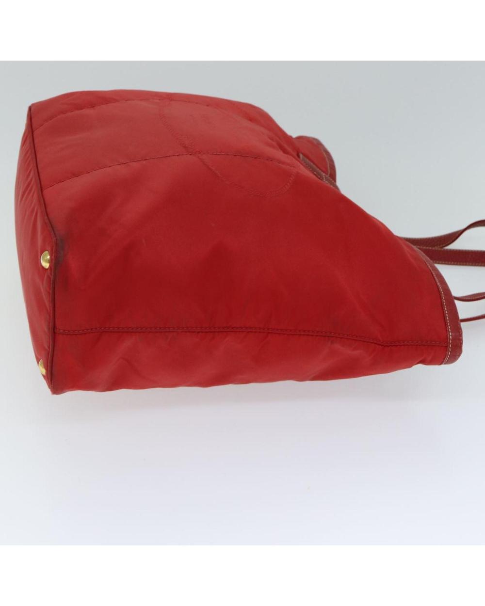 Red Nylon Prada Tote