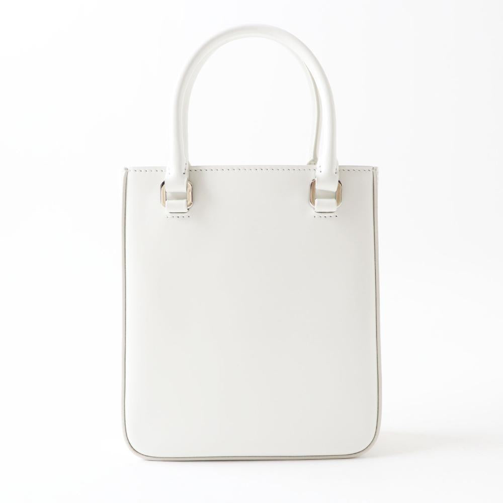 White Leather Prada Handbag