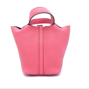HERMES picotin18 leather bag