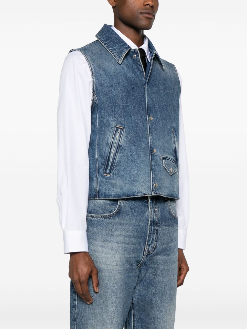 Givenchy Men Denim Cotton Vest