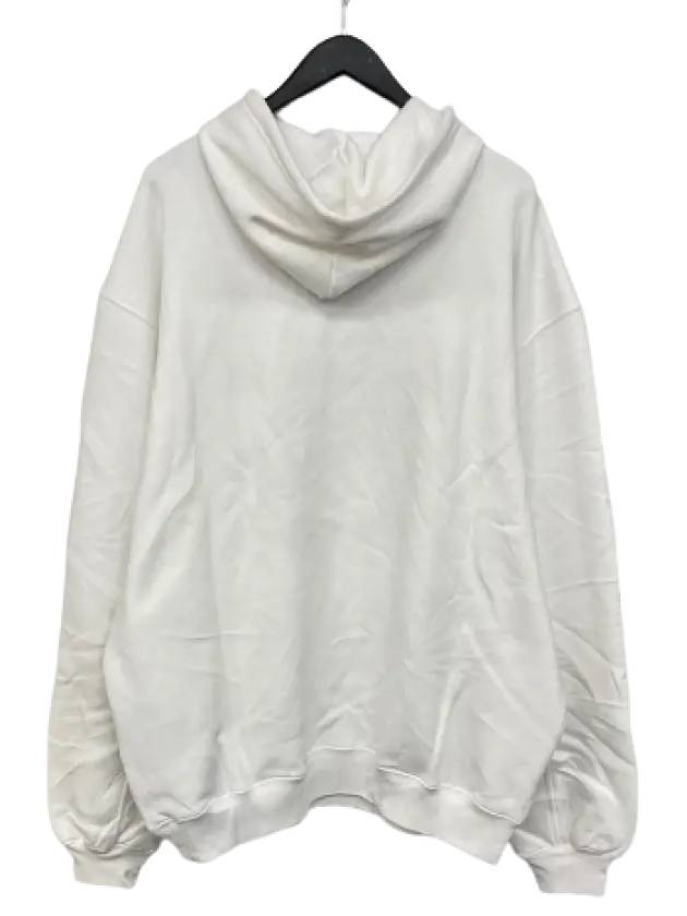 Balenciaga Language Logo Print Hoodie White