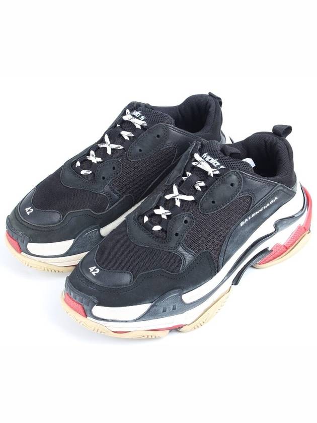 Balenciaga Triple S black red sneakers 42 270