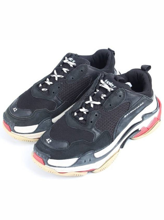 Balenciaga Triple S black red sneakers 41 5 265