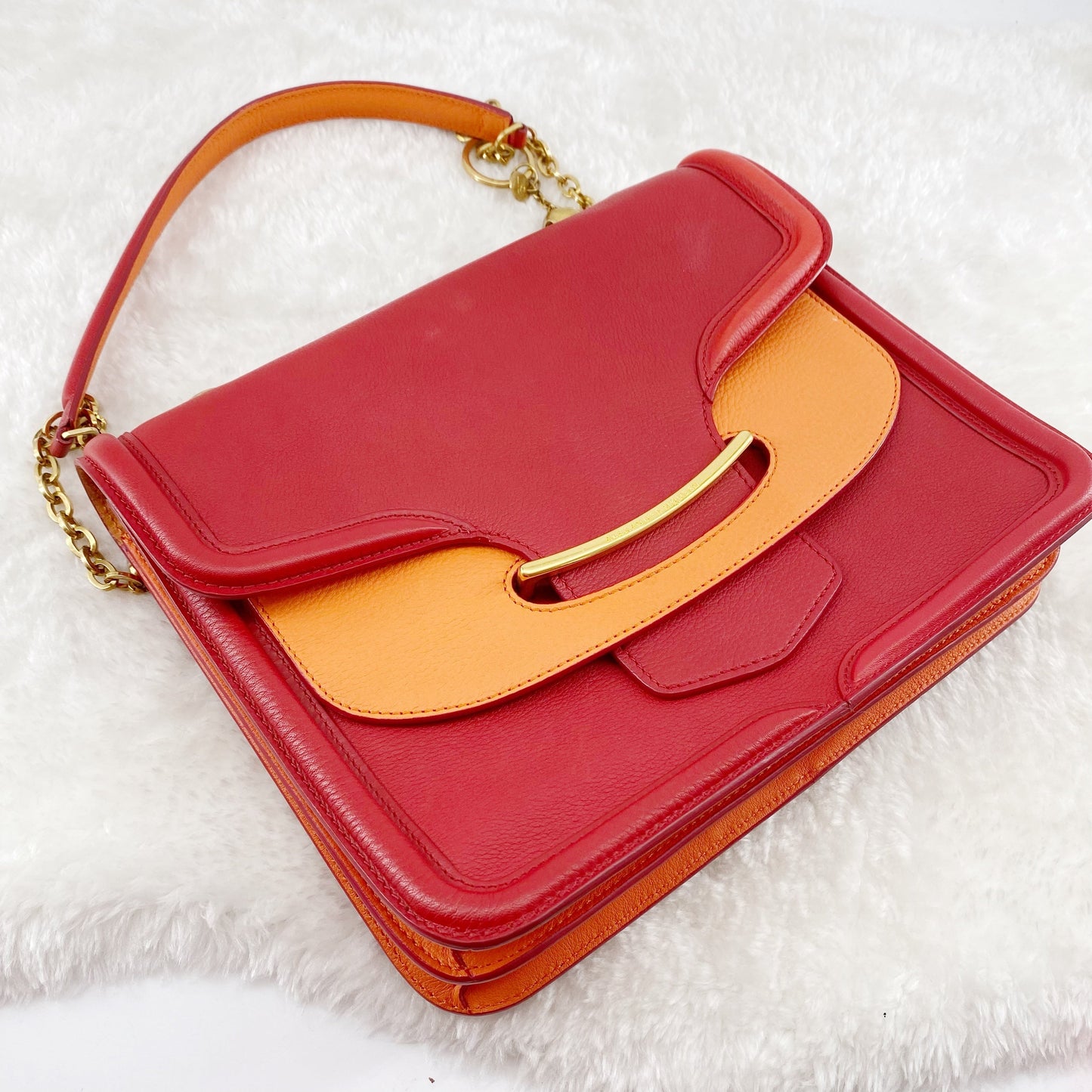 Alexander McQueen Red Chain Bag