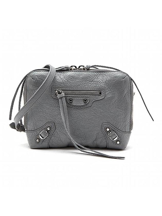 Balenciaga Classic Reporter Chain Cross Bag Grey