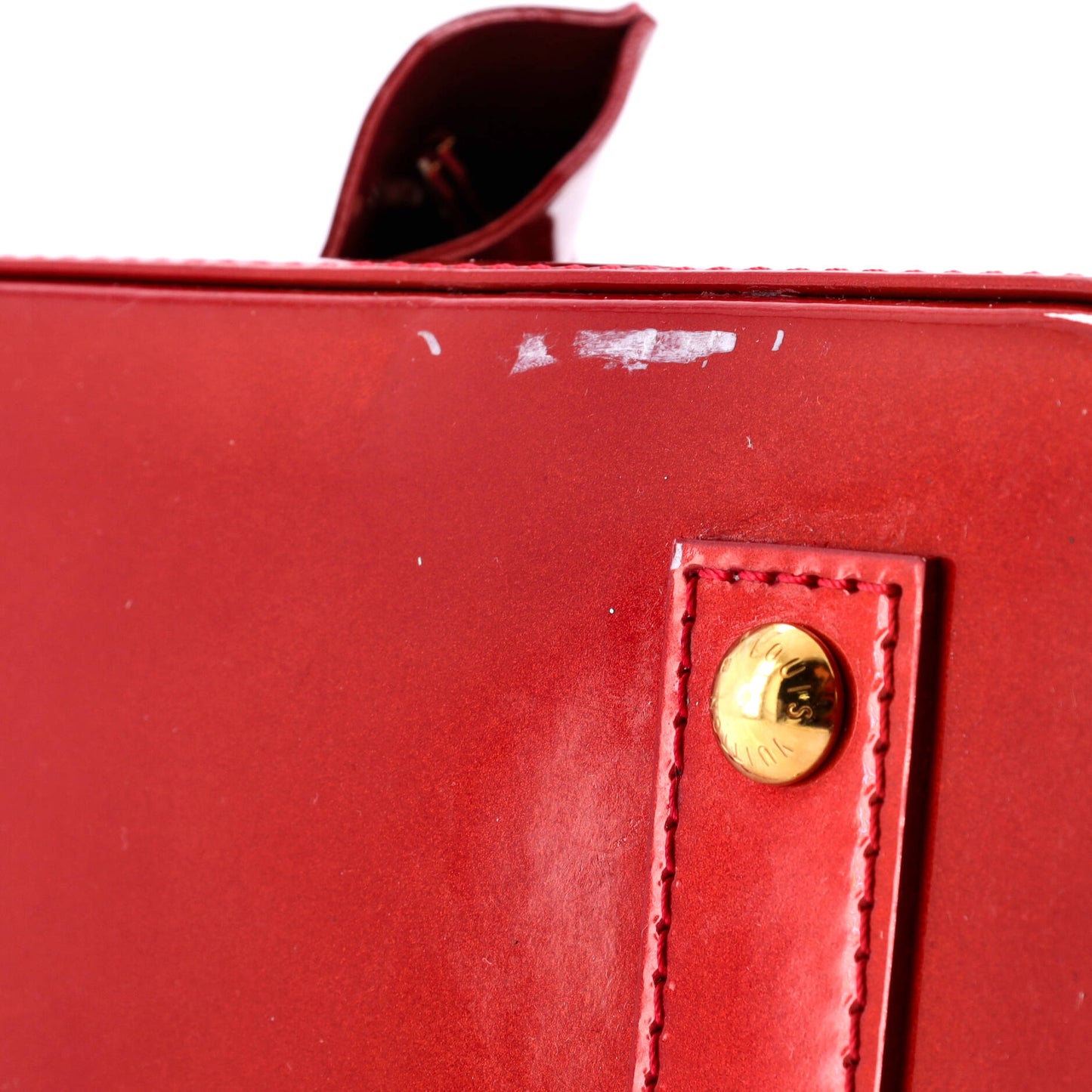 Alma Handbag Limited Edition Monogram Vernis Rayures BB