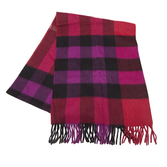 Burberry Nova Check Cashmere Scarf Red Ladies