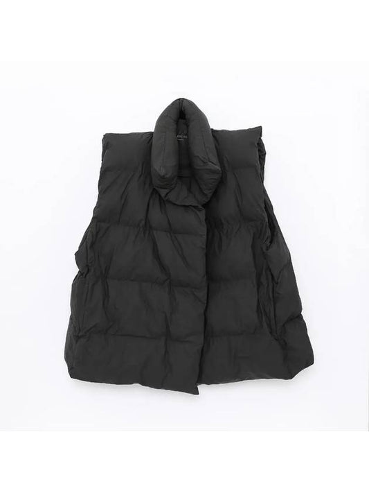 Balenciaga Wrap Puffer Padded Vest Black