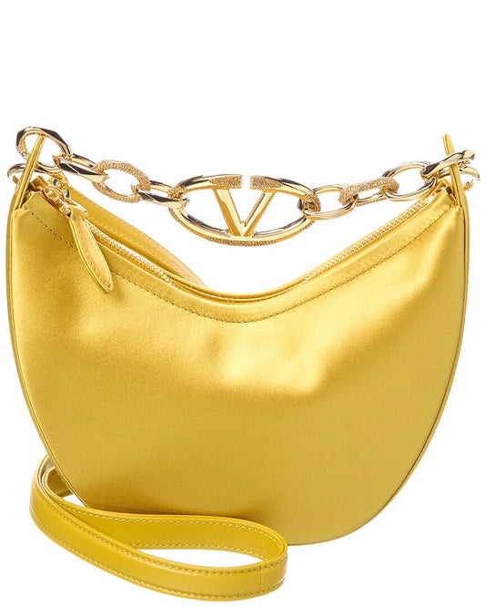 Valentino Vlogo Mini Satin Hobo Bag ONE SIZE Multi