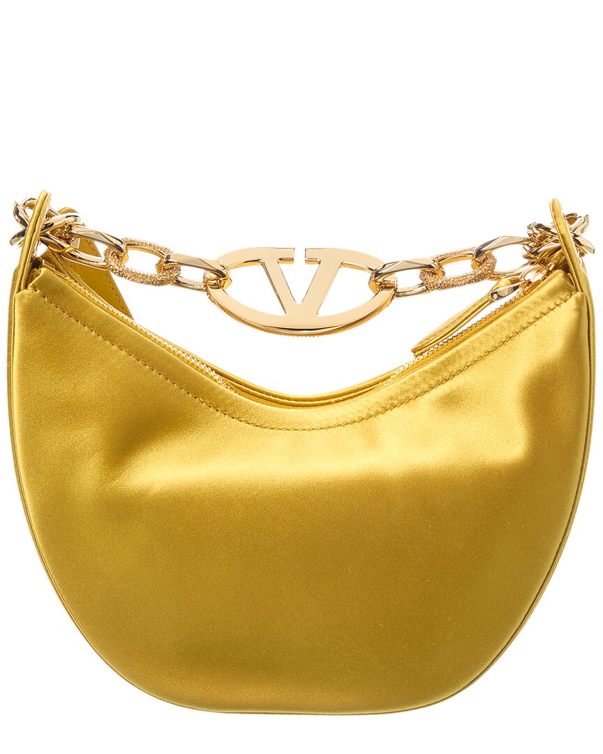 Valentino Vlogo Mini Satin Hobo Bag