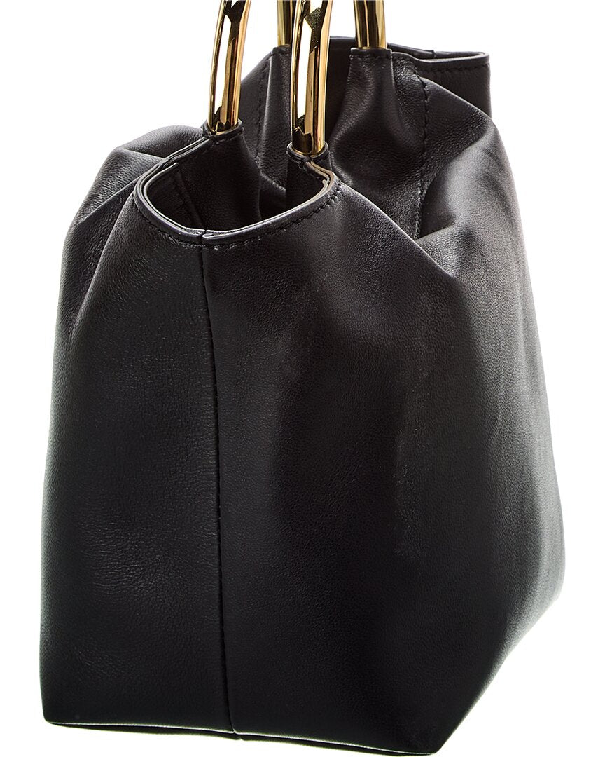 Valentino Vlogo Leather Bucket Bag