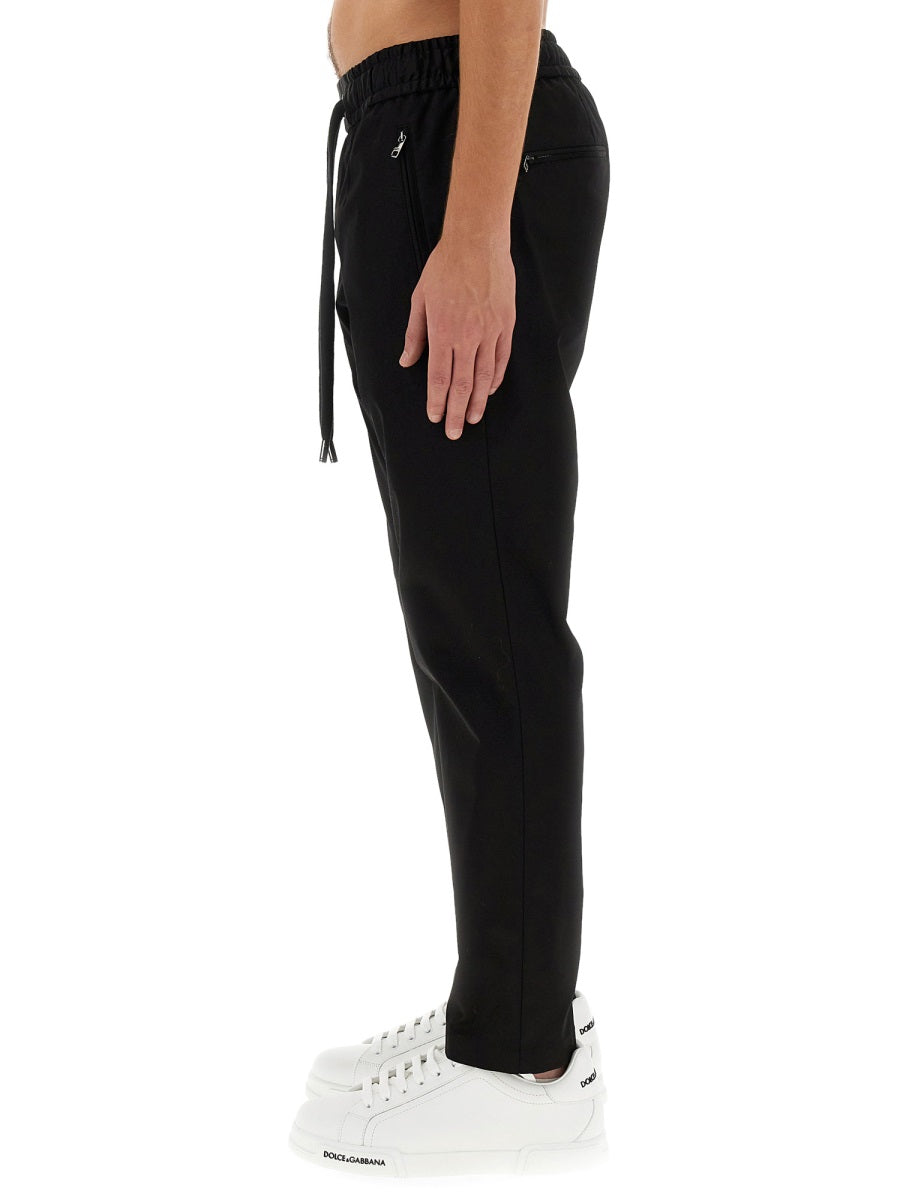 Dolce & Gabbana Men Jogging Pants With Plaque