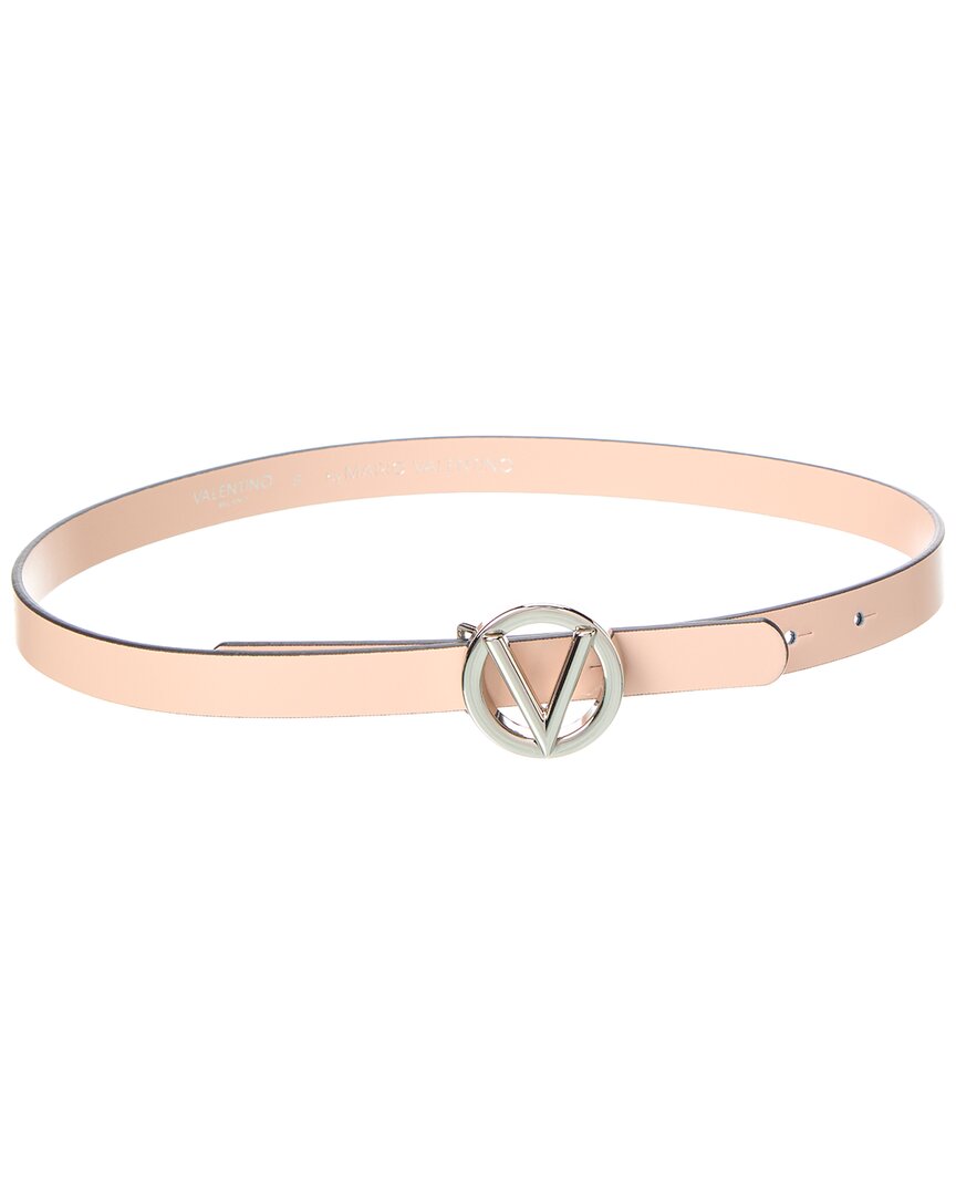 Valentino By Mario Valentino Baby Leather Belt Pink