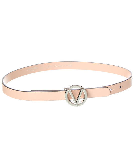 Valentino By Mario Valentino Baby Leather Belt Pink
