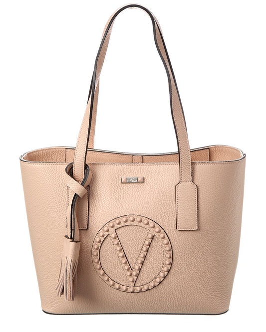 Valentino By Mario Valentino Prince Rock Leather Tote ONE SIZE Pink