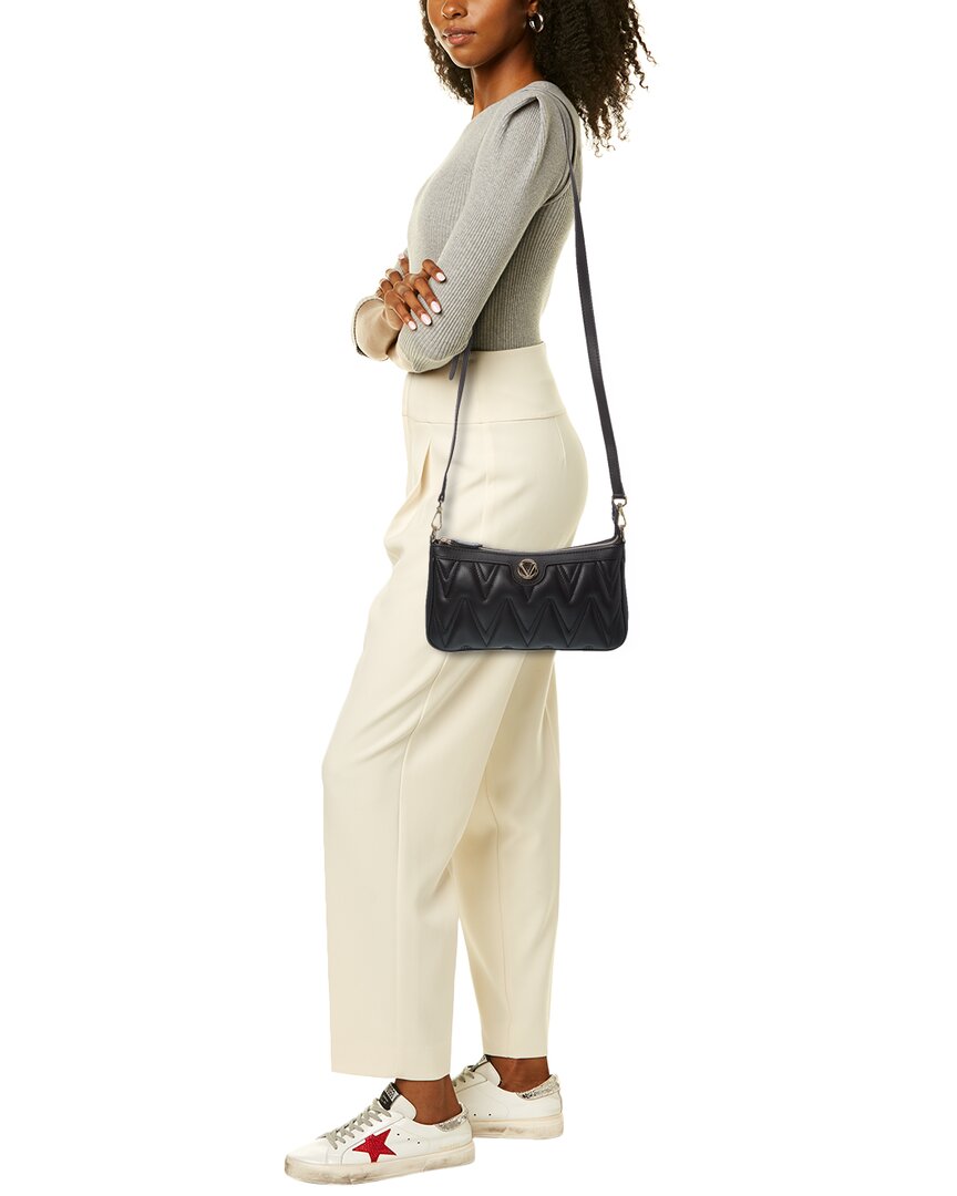 Valentino By Mario Valentino Jeanette Diamond Leather Shoulder Bag