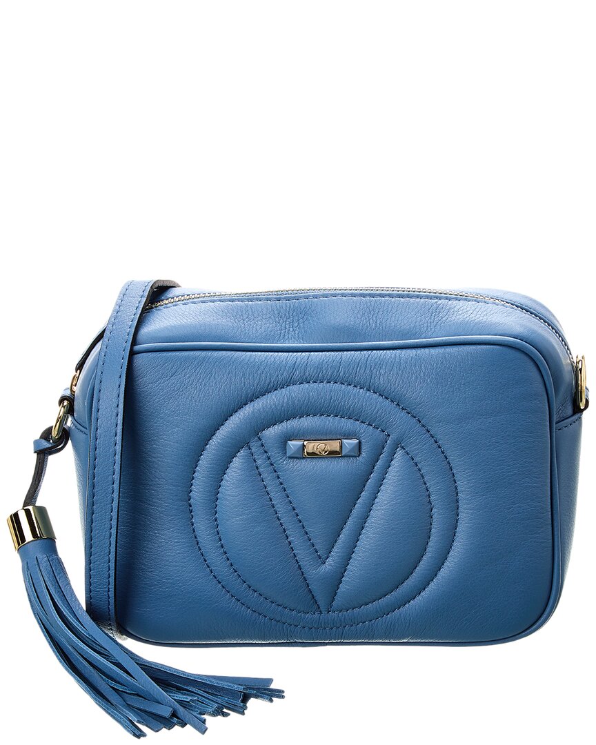 Valentino By Mario Valentino Mia Signature Leather Crossbody ONE SIZE Blue