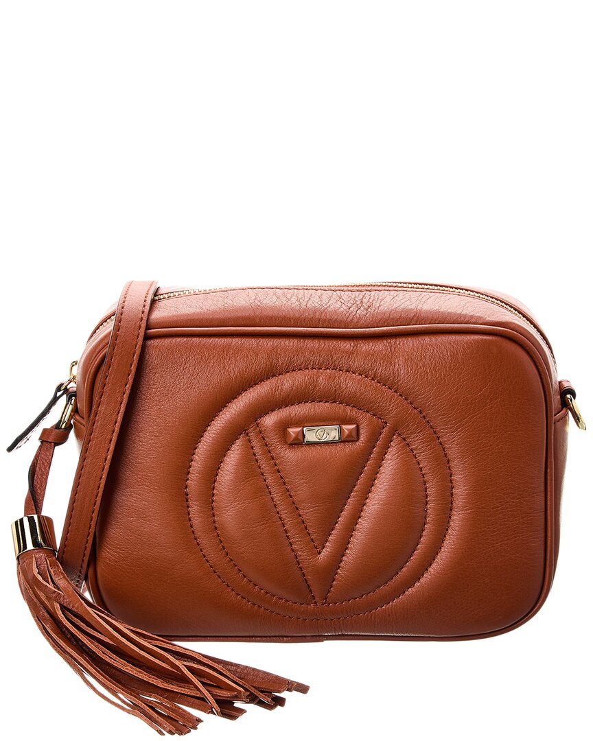 Valentino By Mario Valentino Mia Signature Leather Crossbody ONE SIZE Brown